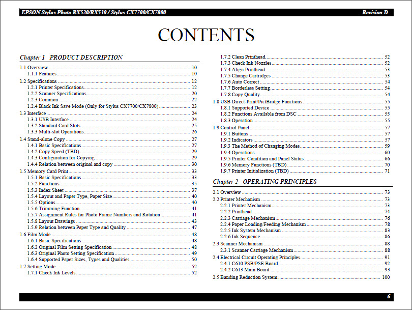 EPSON RX520_RX530_CX7700_CX7800 Service Manual-2